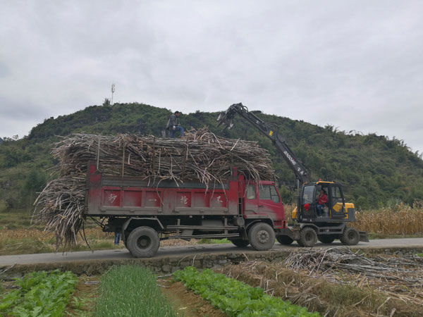寶鼎廣西輪式抓木機(jī)