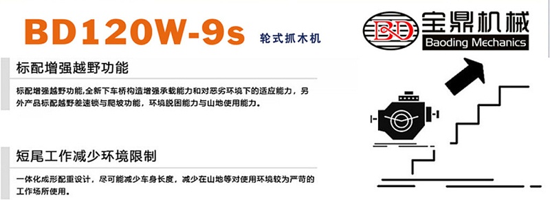 寶鼎BD120W-9S輪式抓木機(jī)