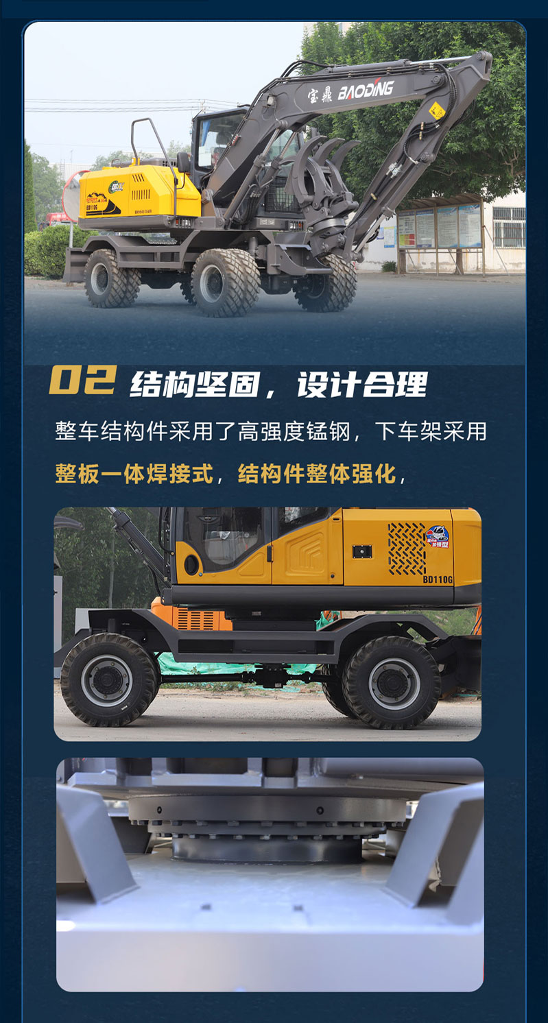 寶鼎110G輪式抓木機(jī)