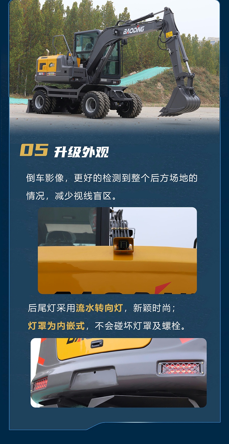 寶鼎75D輪式挖掘機
